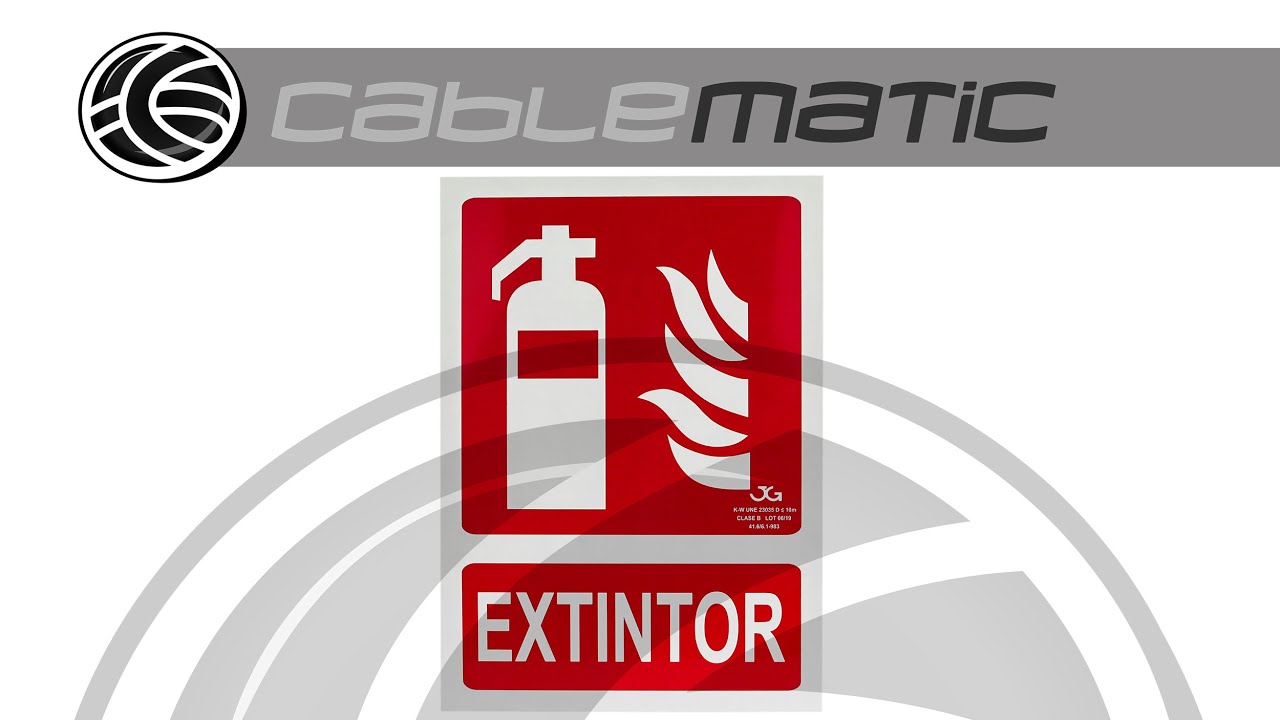 Todo lo que necesitas saber sobre el cartel extintor homologado 2022